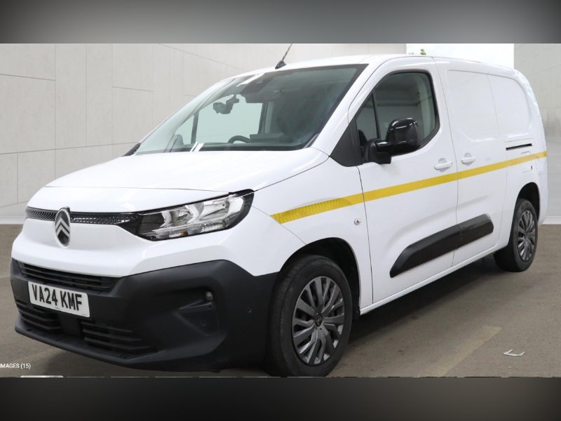 White Citroen Berlingo 1.5 BlueHDi 950 Driver XL Panel Van 6dr Diesel Manual LWB Euro 6 s/s 100 ps